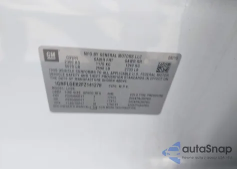 2015 Chevrolet Equinox 2Lt from USA, damaged, VIN 1GNFLGEK2FZ141278